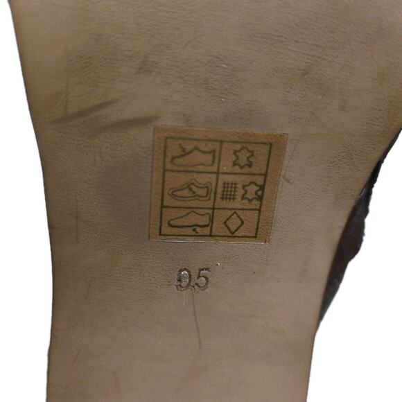 JOURNEE COLLECTION Tamori Leather Boot Brown Croc Embossed Knee High Women's 9.5 - Picture 8 of 9